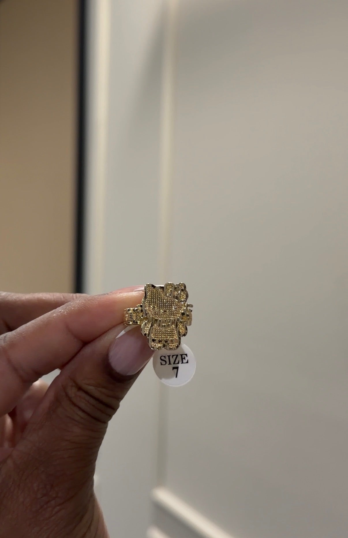 Hello Kitty Ring Cuban link
