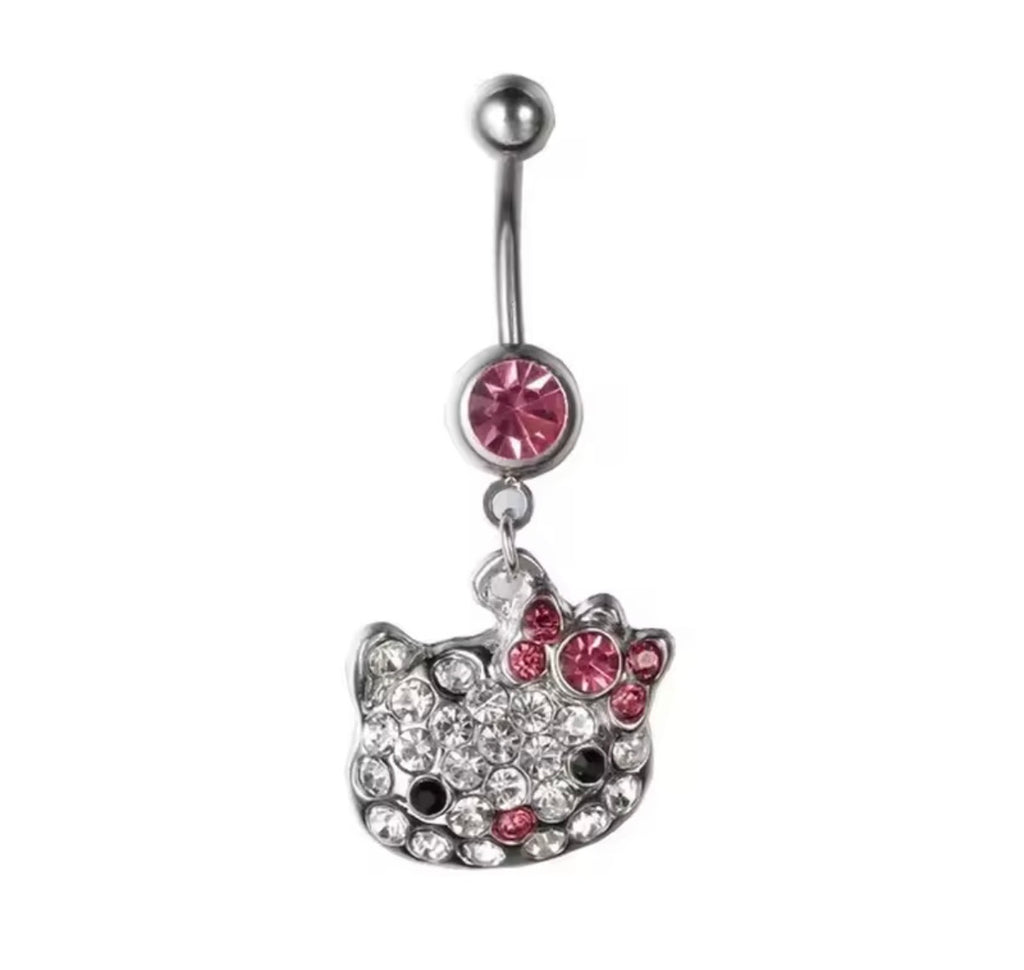Hello Kitty Pink Belly Ring