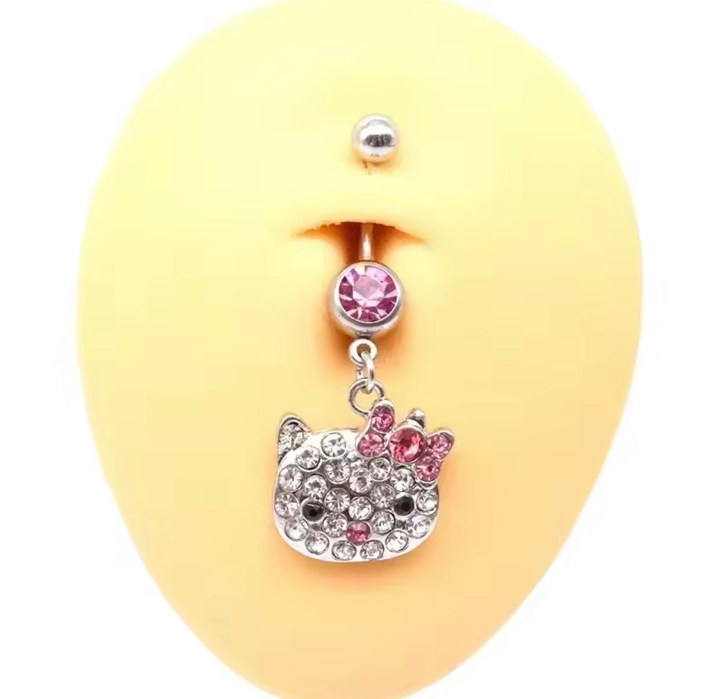 Hello Kitty Pink Belly Ring