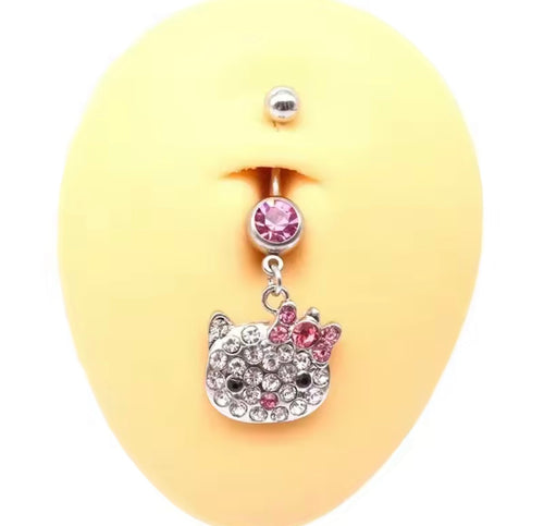 Hello Kitty Pink Belly Ring